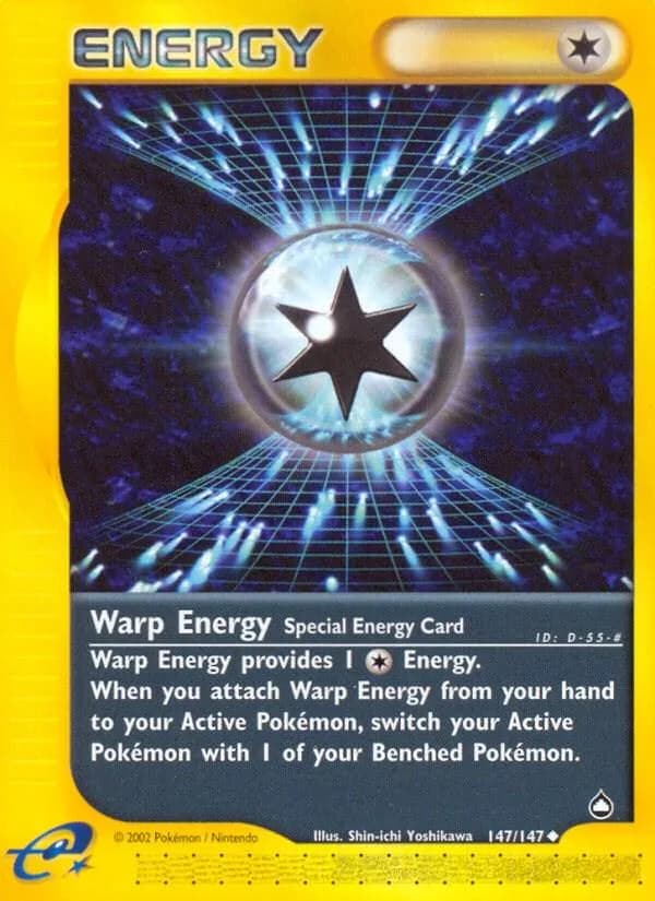 Warp Energy card front, Aquapolis 147/147