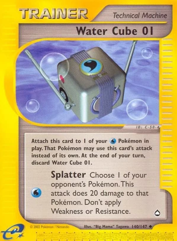 Water Cube 01 card front, Aquapolis 140/147