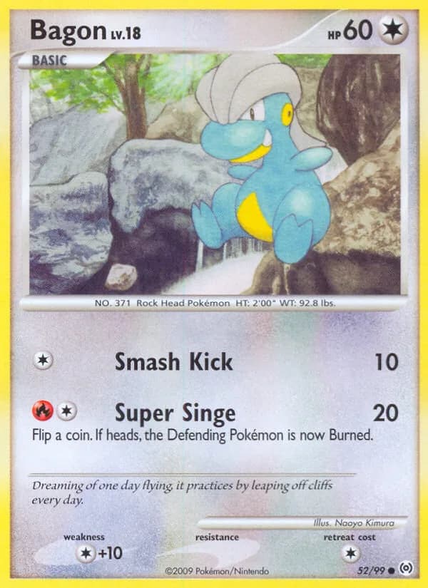 Arceus Bagon card front, 52/99