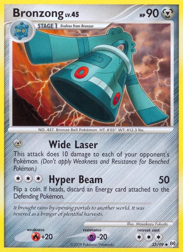 Arceus Bronzong card front, 33/99