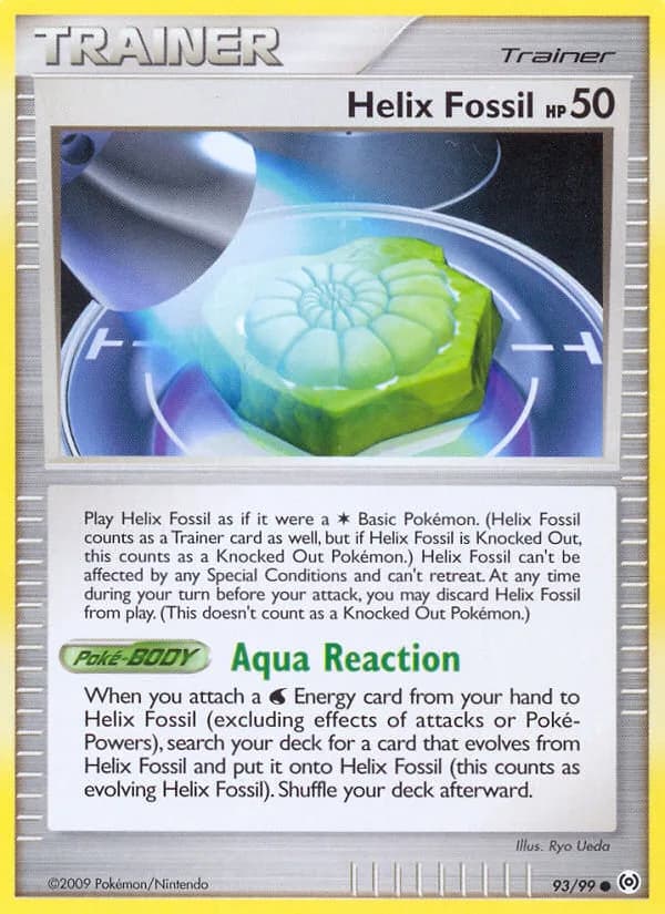 Arceus Helix Fossil card front, 93/99