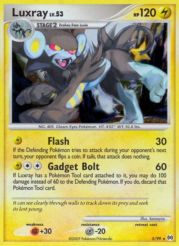 Luxray card front, Arceus 5/99