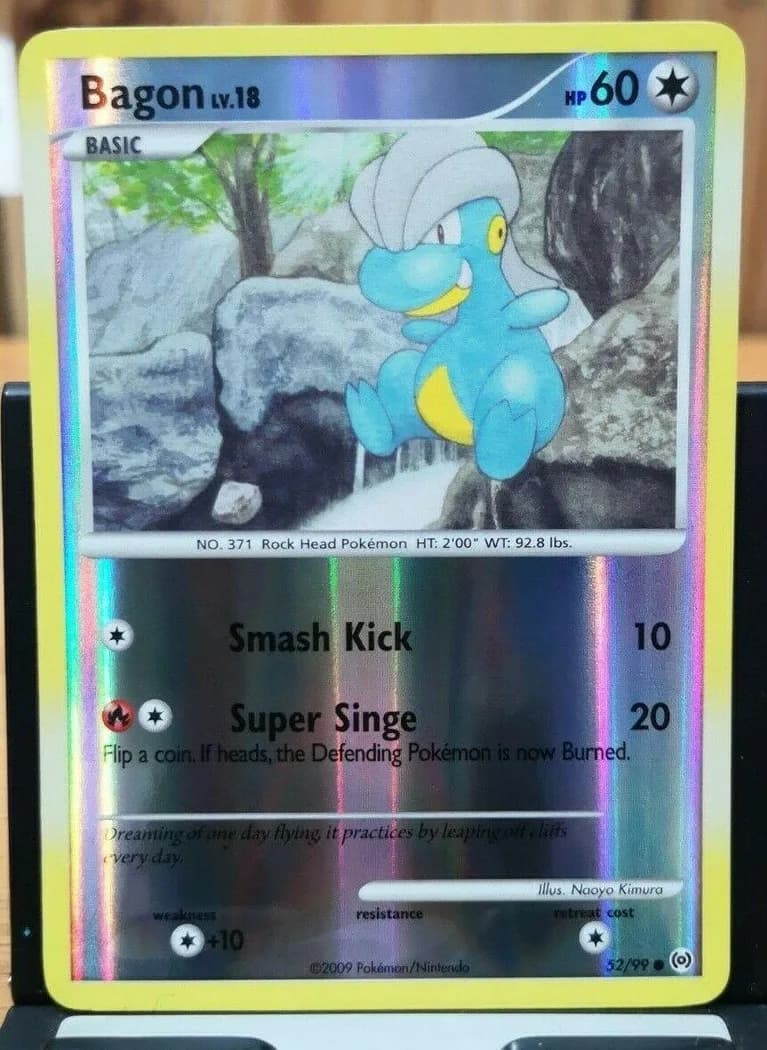 Bagon reverse holo card front, Arceus 52/99