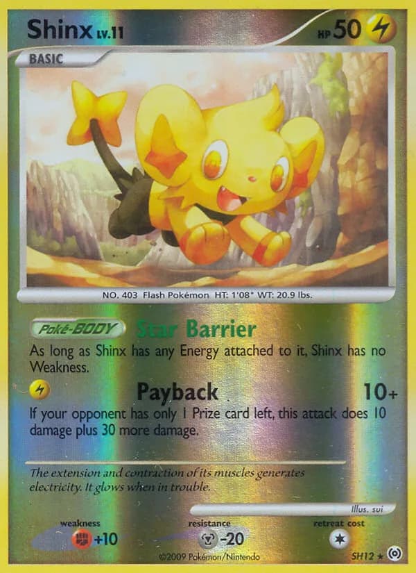 Arceus Shinx card front, SH12/99