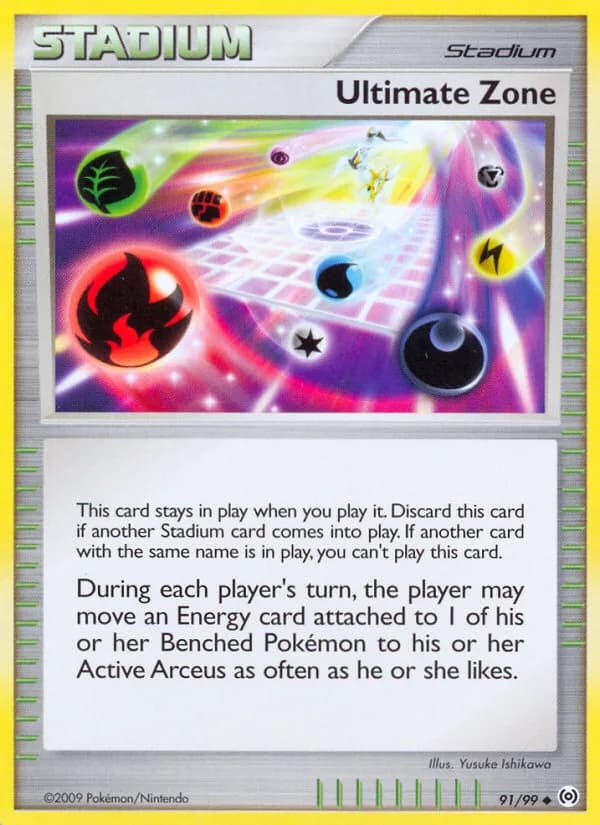 Arceus Ultimate Zone card front, 91/99