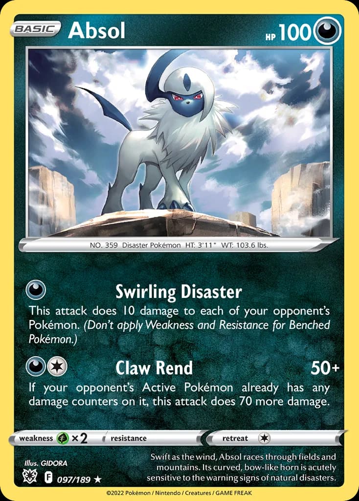 Absol card front, Astral Radiance 97/189
