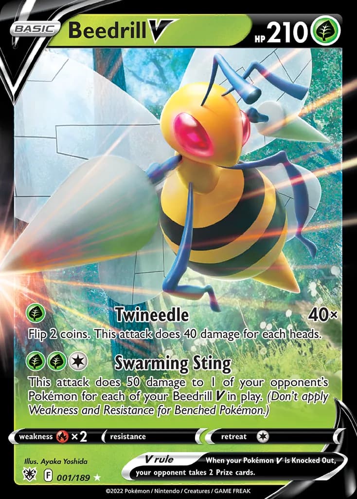 Astral Radiance Beedrill V card front, 1/189