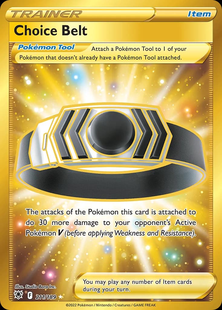 Astral Radiance Choice Belt card front, 211/189