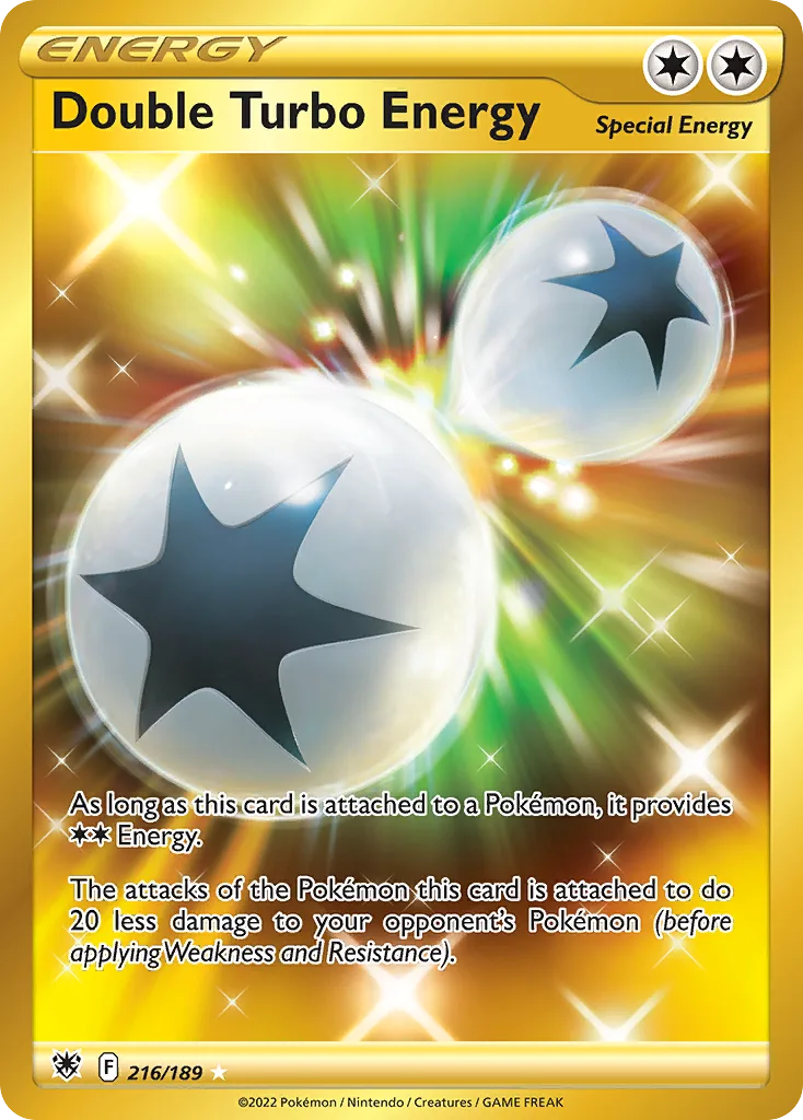 Astral Radiance Double Turbo Energy card front, 216/189