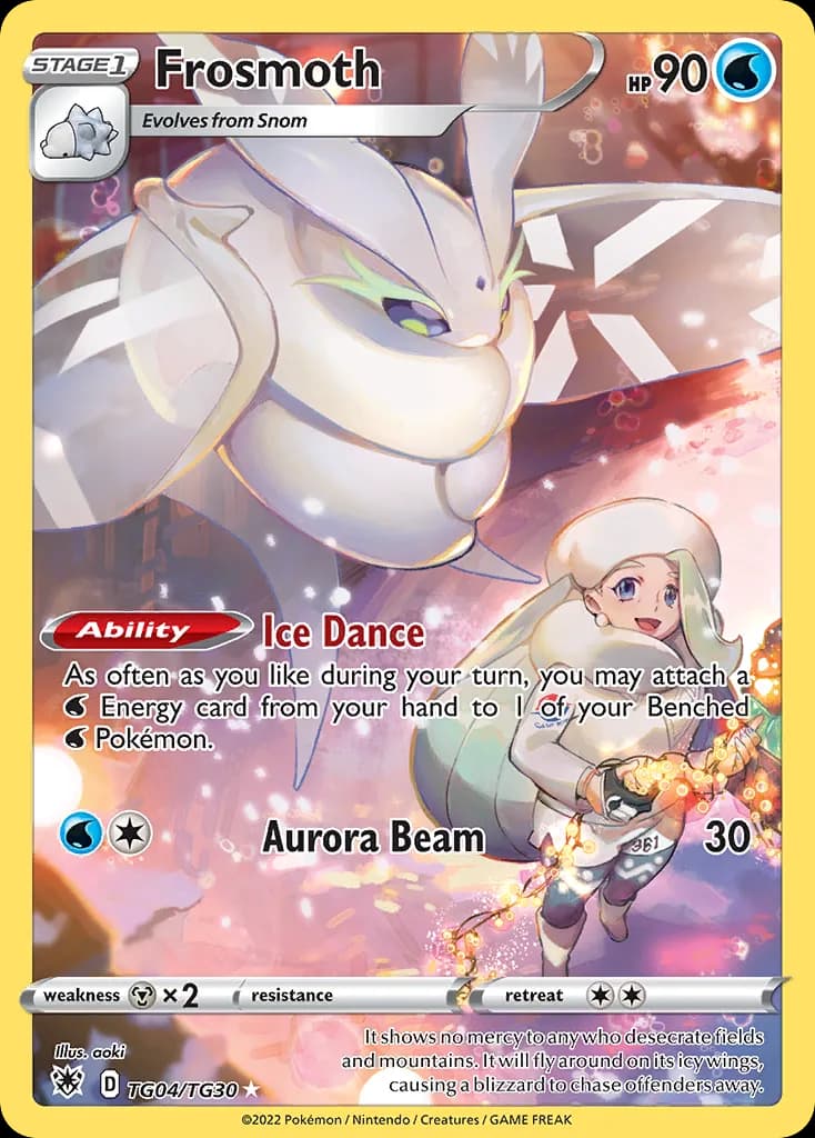Astral Radiance Frosmoth card front, TG04/TG30