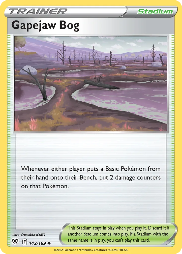 Astral Radiance Gapejaw Bog card front, 142/189