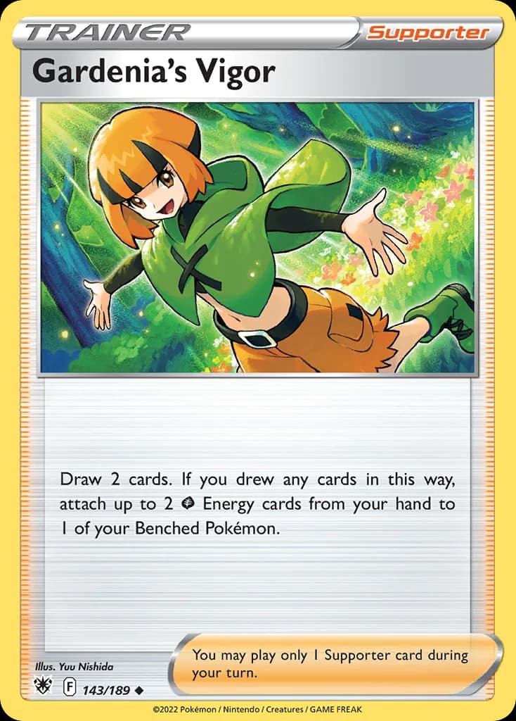 Astral Radiance Gardenia's Vigor card front, 143/189