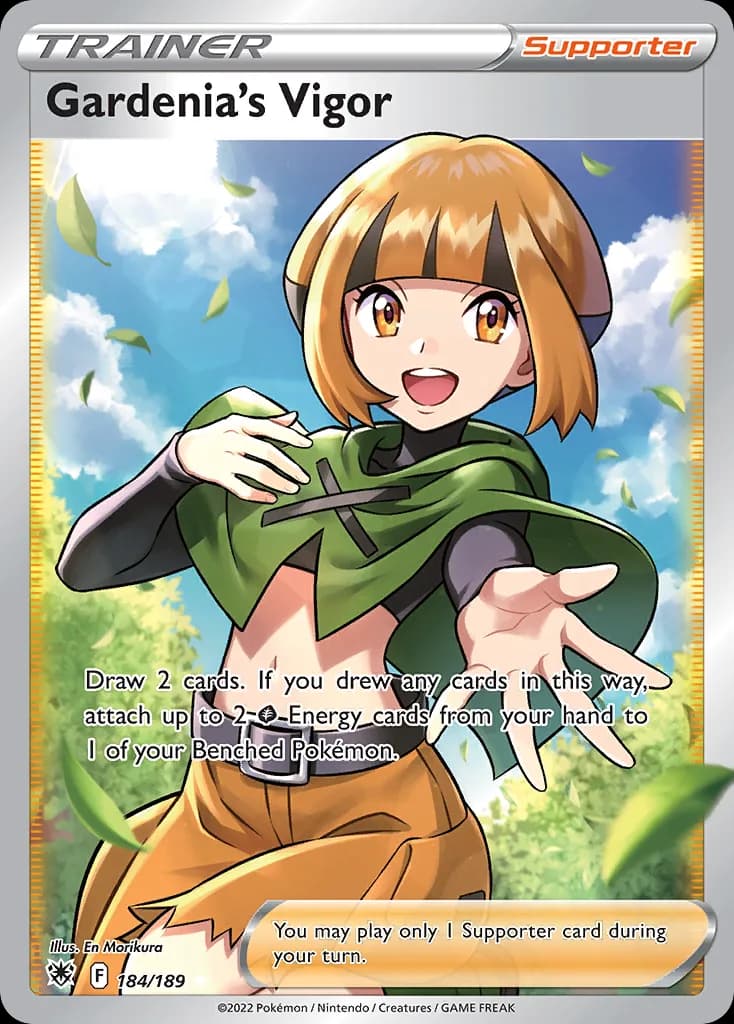 Astral Radiance Gardenia's Vigor card front, 184/189