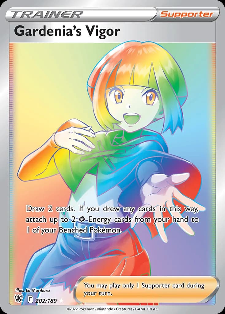 Astral Radiance Gardenia's Vigor card front, 202/189