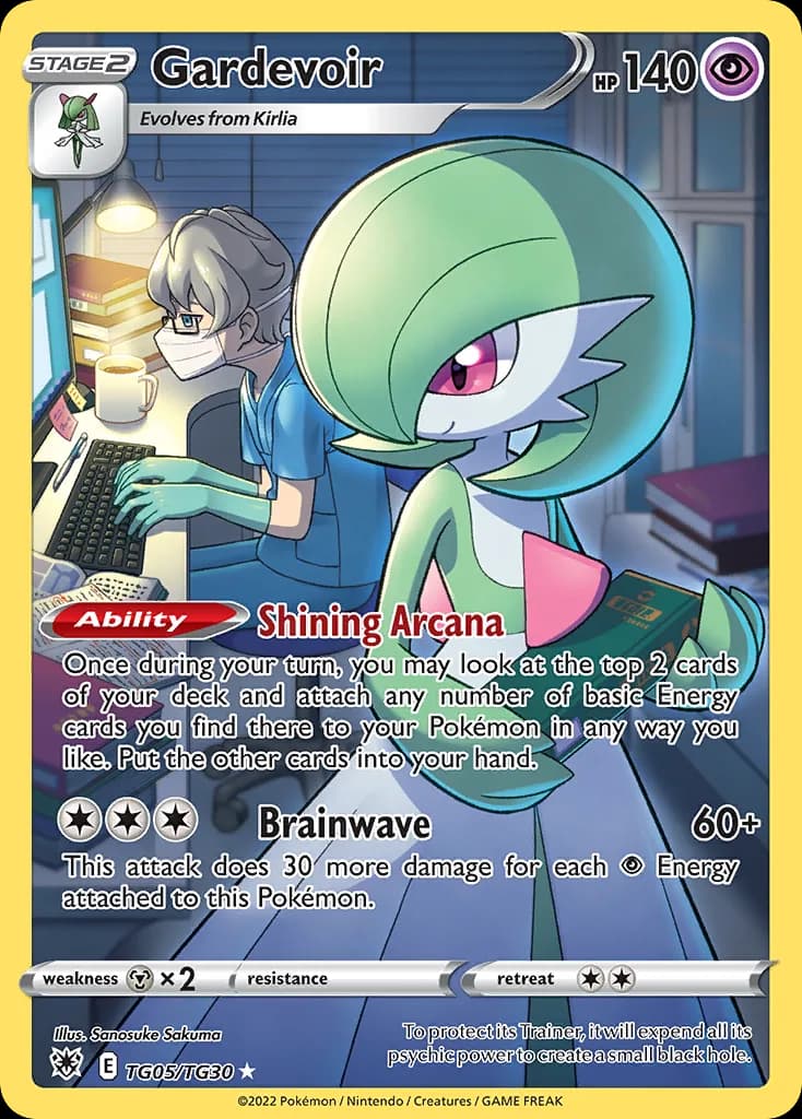 Gardevoir card front, Astral Radiance TG05/TG30