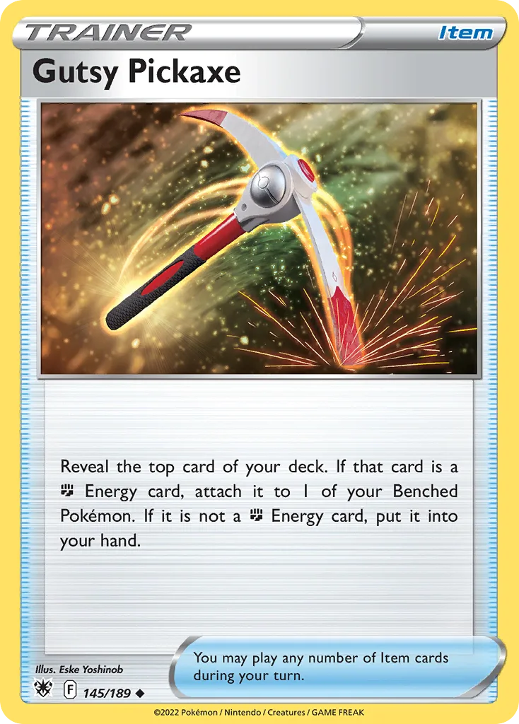 Astral Radiance Gutsy Pickaxe card front, 145/189