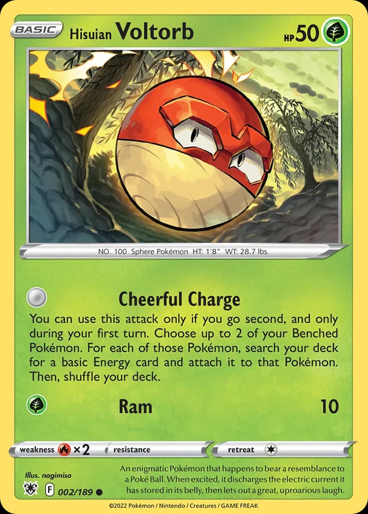 Astral Radiance Hisuian Voltorb card front, 2/189