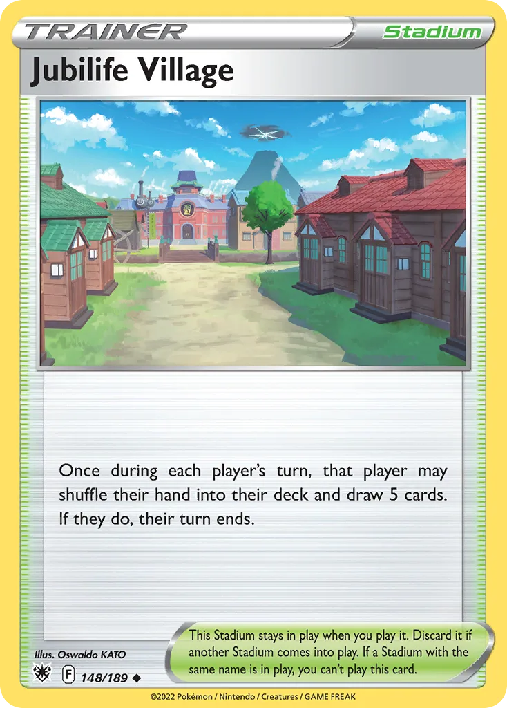 Astral Radiance Jubilife Village card front, 148/189
