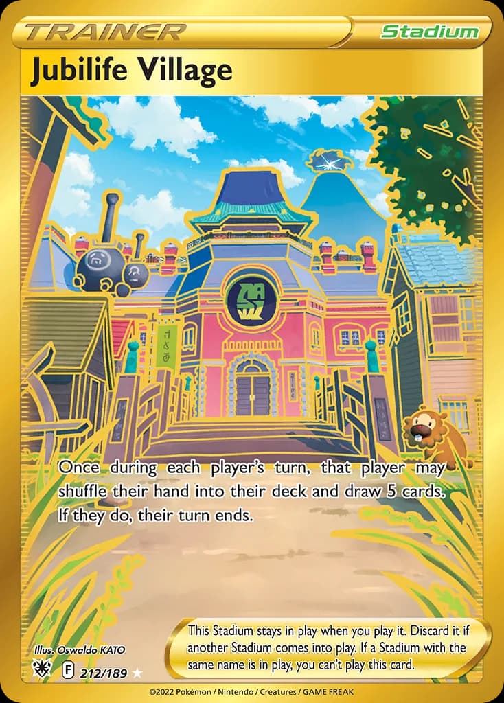 Astral Radiance Jubilife Village card front, 212/189