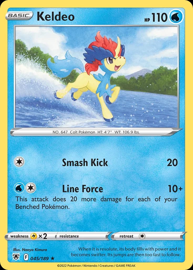 Astral Radiance Keldeo card front, 45/189