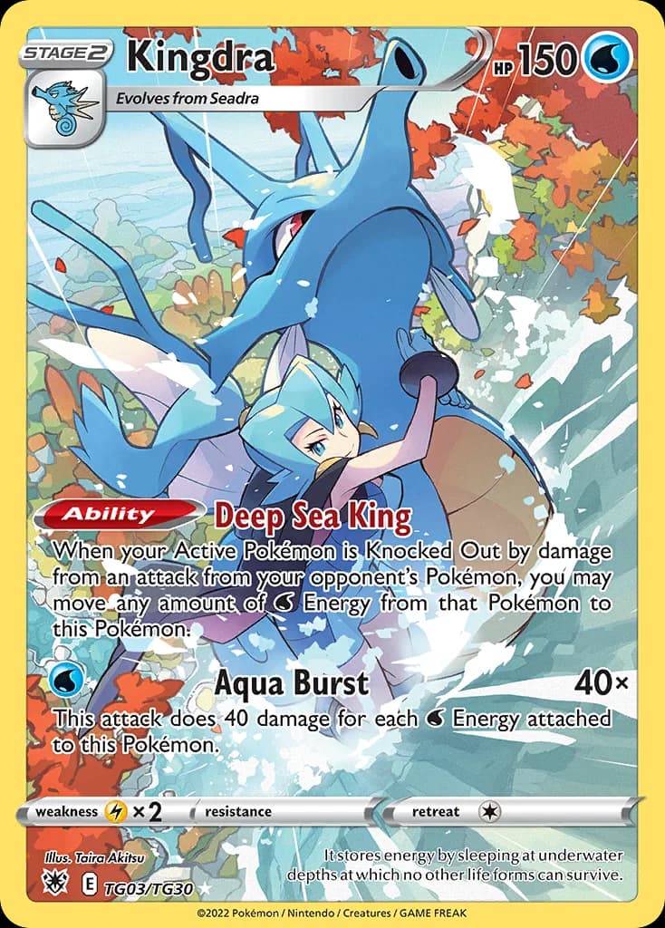 Kingdra card front, Astral Radiance TG03/TG30