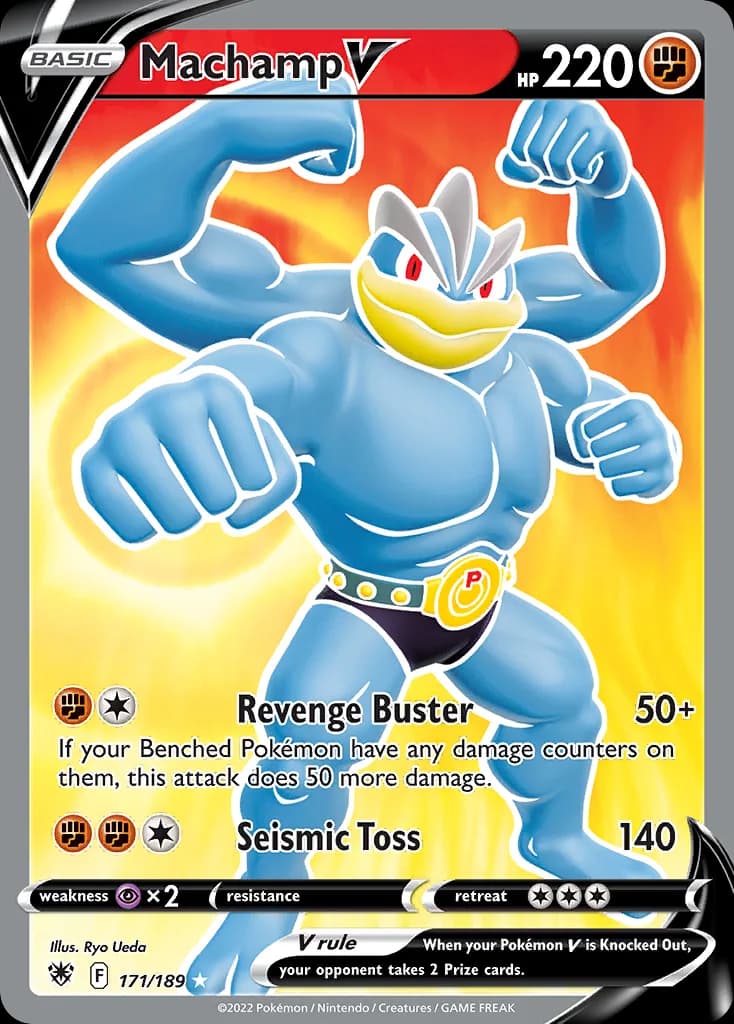 Astral Radiance Machamp V card front, 171/189