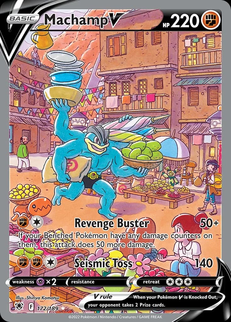 Astral Radiance Machamp V card front, 172/189