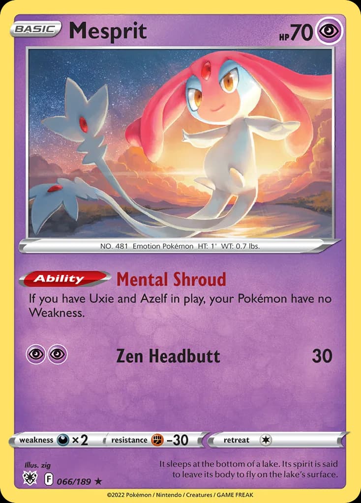 Astral Radiance Mesprit card front, 66/189