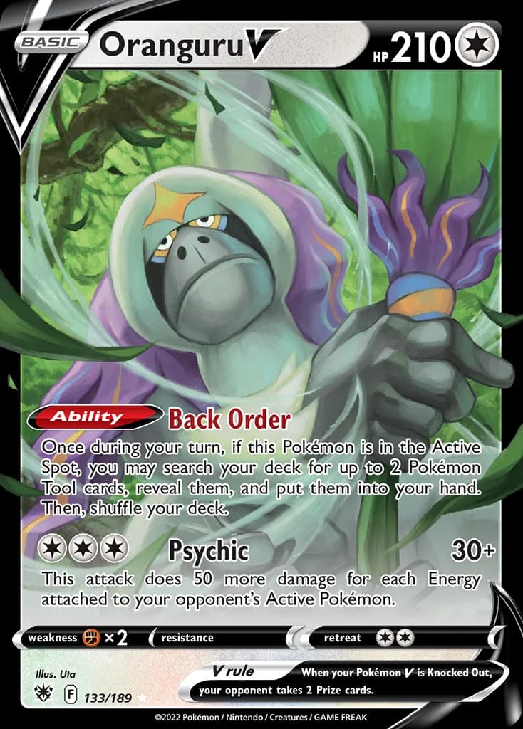 Astral Radiance Oranguru V card front, 133/189