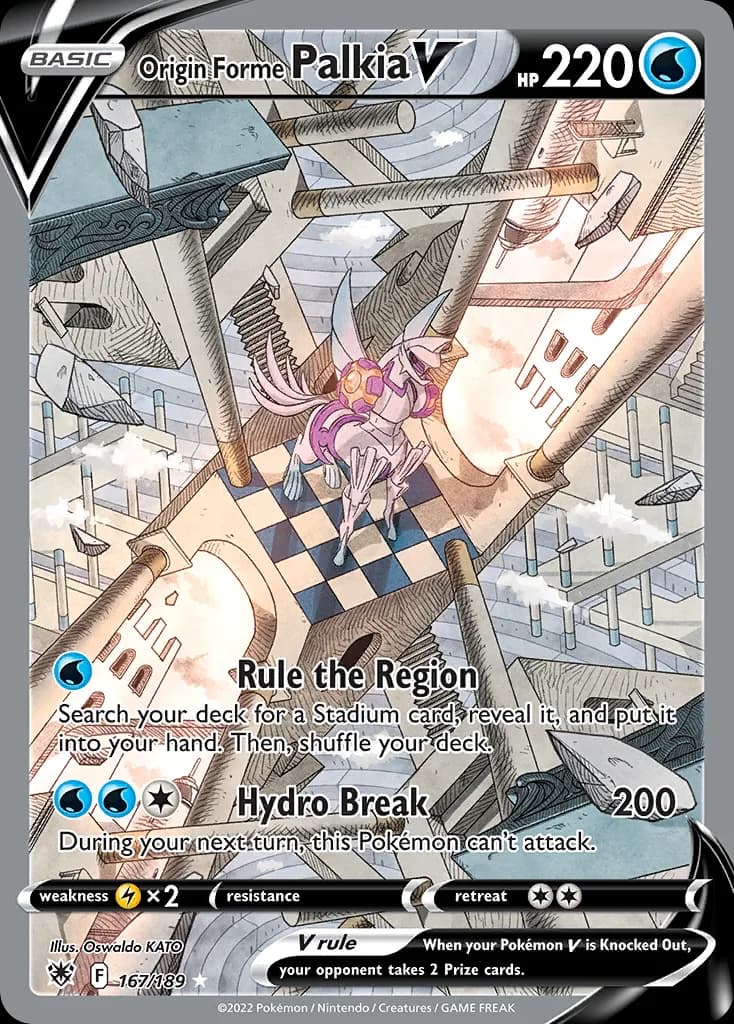Astral Radiance Origin Forme Palkia V card front, 167/189