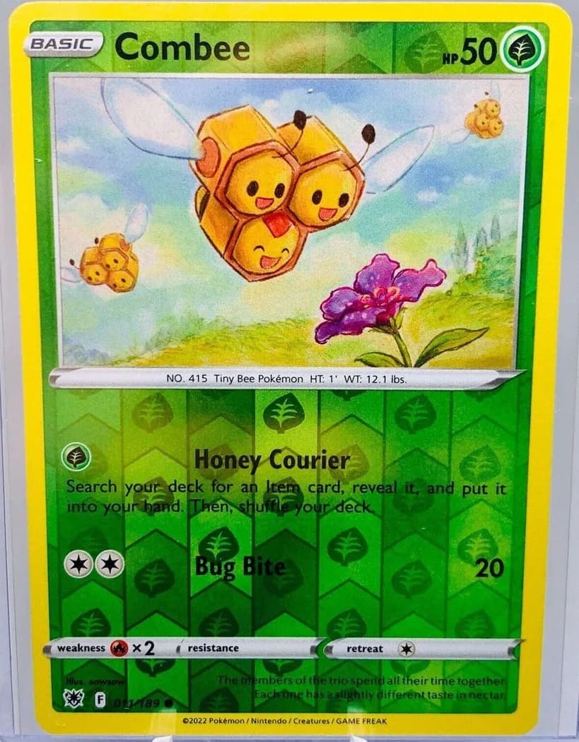 Combee reverse holo card front, Astral Radiance 11/189