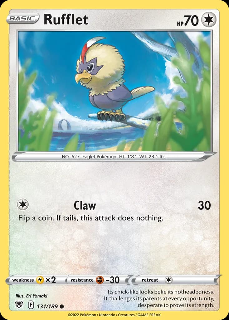 Astral Radiance Rufflet card front, 131/189