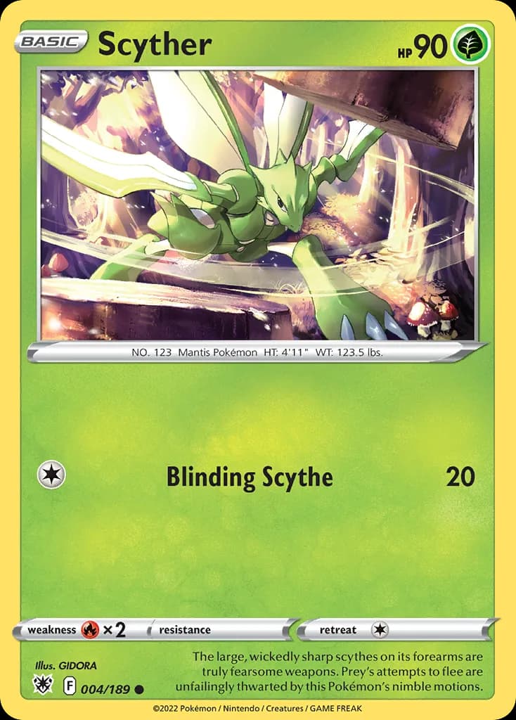 Astral Radiance Scyther card front, 4/189