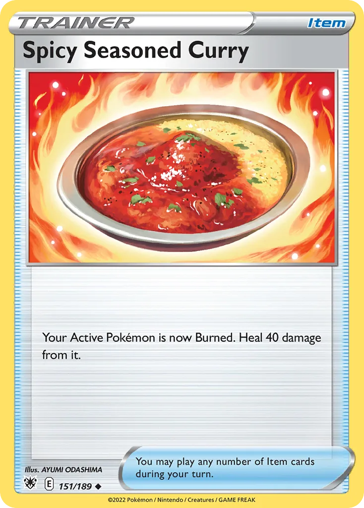 Astral Radiance Spicy Seasoned Curry card front, 151/189