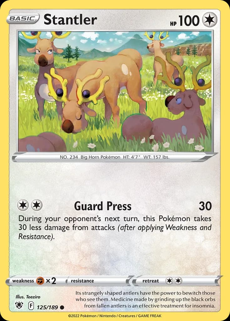 Astral Radiance Stantler card front, 125/189