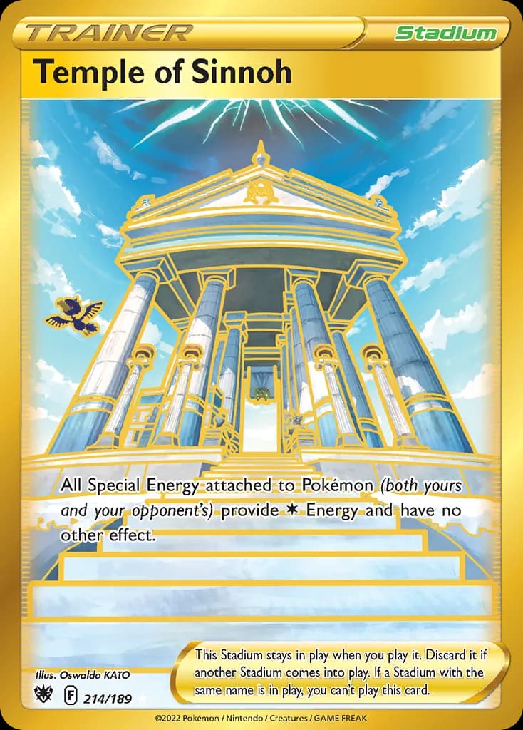 Astral Radiance Temple of Sinnoh card front, 214/189