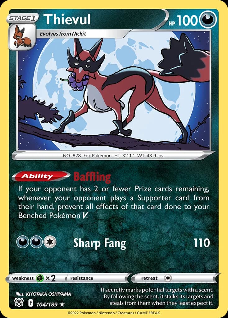 Astral Radiance Thievul card front, 104/189