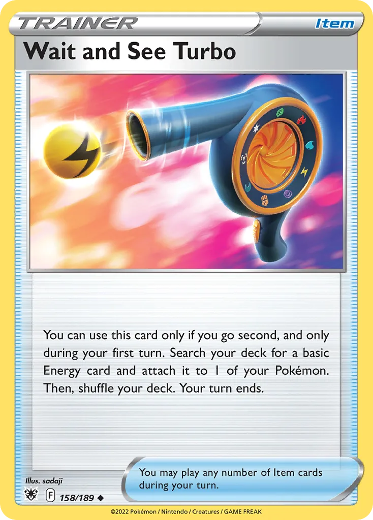 Astral Radiance Wait and See Turbo card front, 158/189