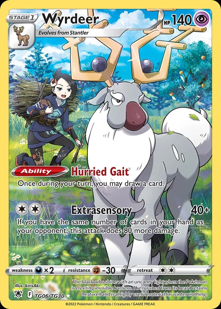 Astral Radiance Wyrdeer card front, TG06/TG30
