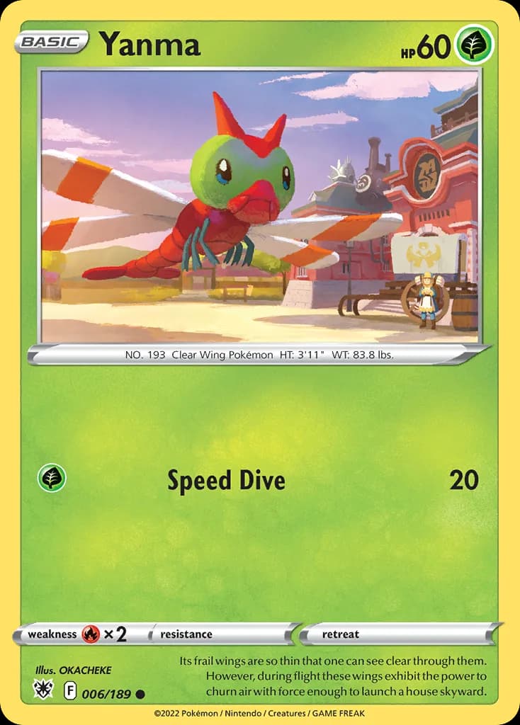 Astral Radiance Yanma card front, 6/189