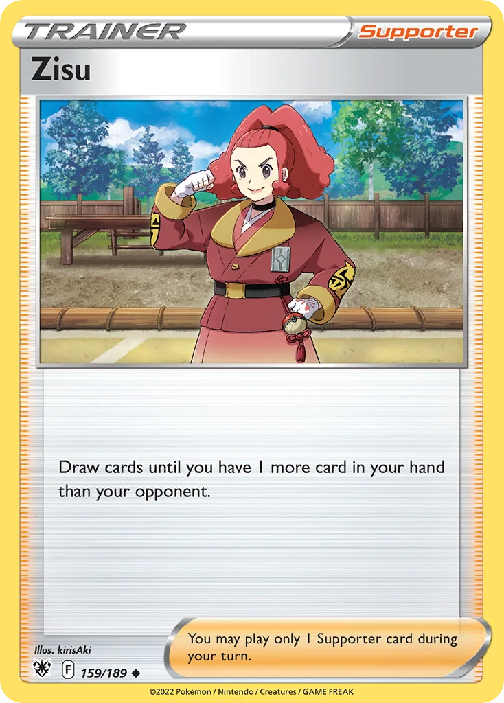 Zisu, Astral Radiance 159/189, English non-holo base-card reference; reverse-holo finish is not shown