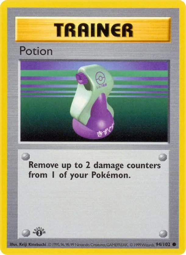 1st Edition Potion card front, Base Set 94/102