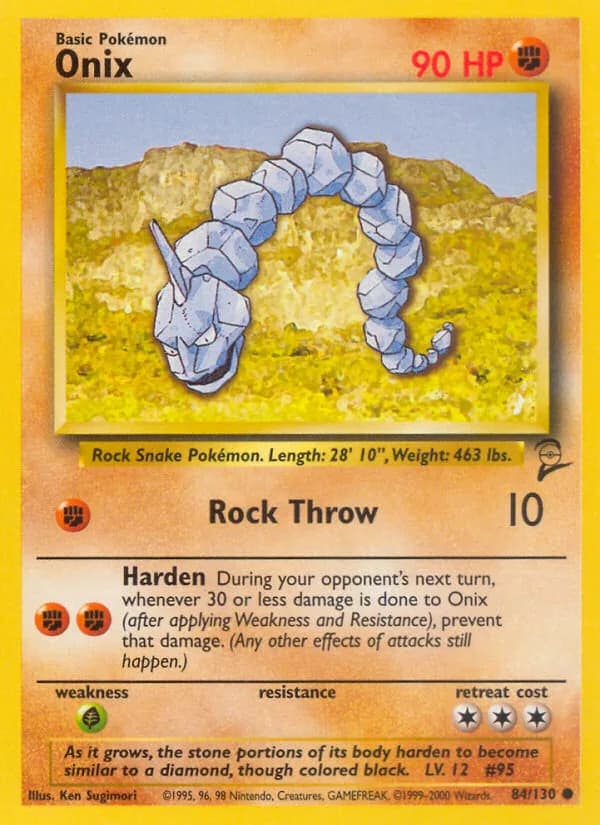 Onix card front, Base Set 2 84/130