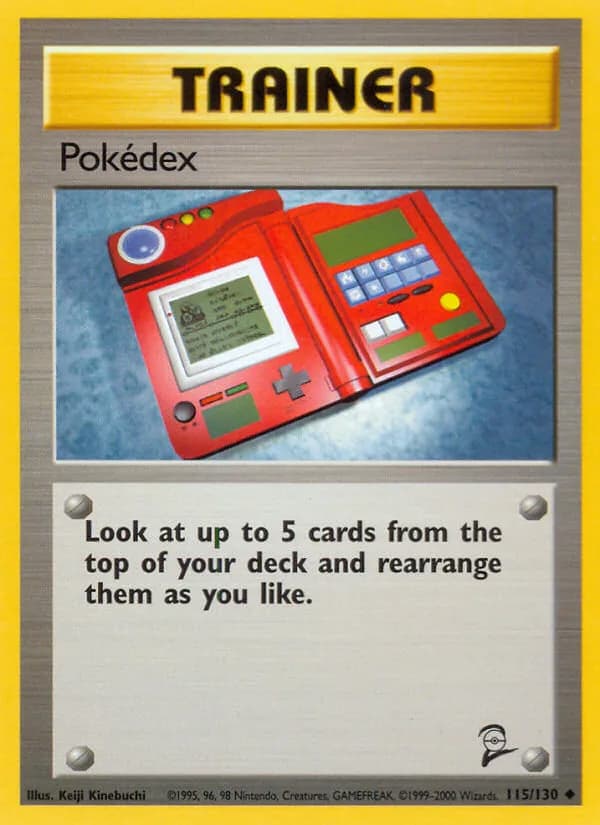 Pokédex card front, Base Set 2 115/130