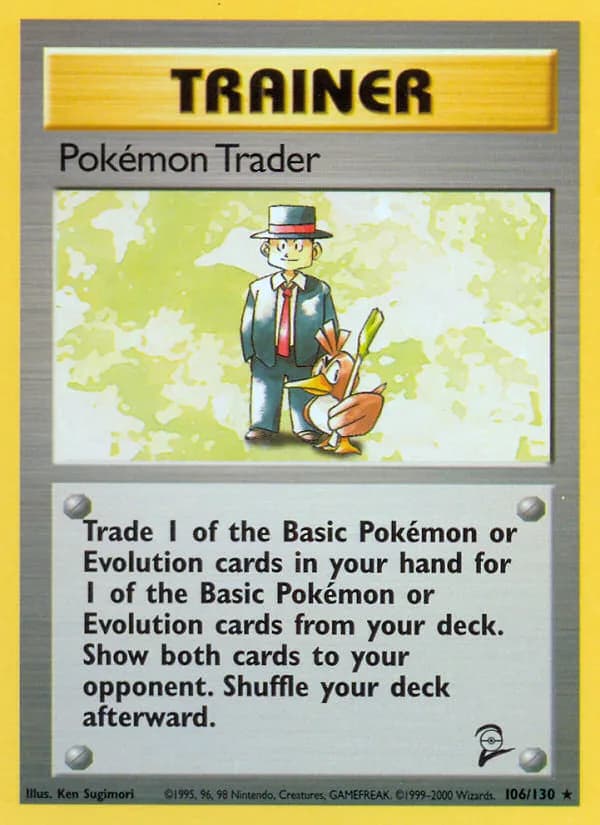 Pokémon Trader card front, Base Set 2 106/130