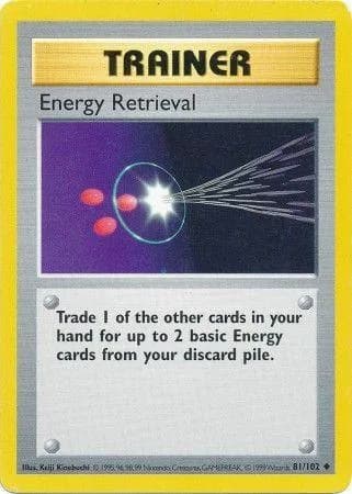 Shadowless Energy Retrieval card front, Base Set 81/102