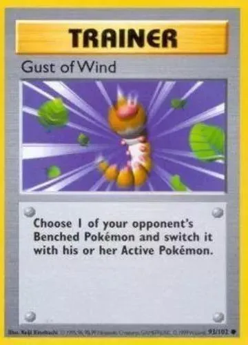 Shadowless Gust of Wind card front, Base Set 93/102