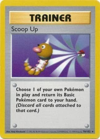 Shadowless Scoop Up card front, Base Set 78/102