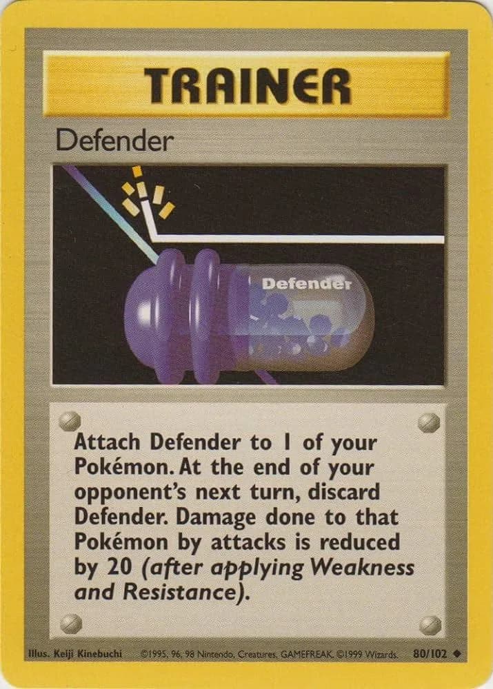 Unlimited Defender card front, Base Set 80/102