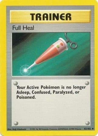 Unlimited Full Heal card front, Base Set 82/102